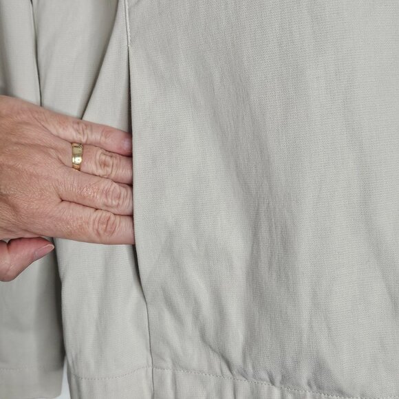 Eileen Fisher Blazer Womens Small Ivory Career Minimalist Lightweight - Picture 5 of 12